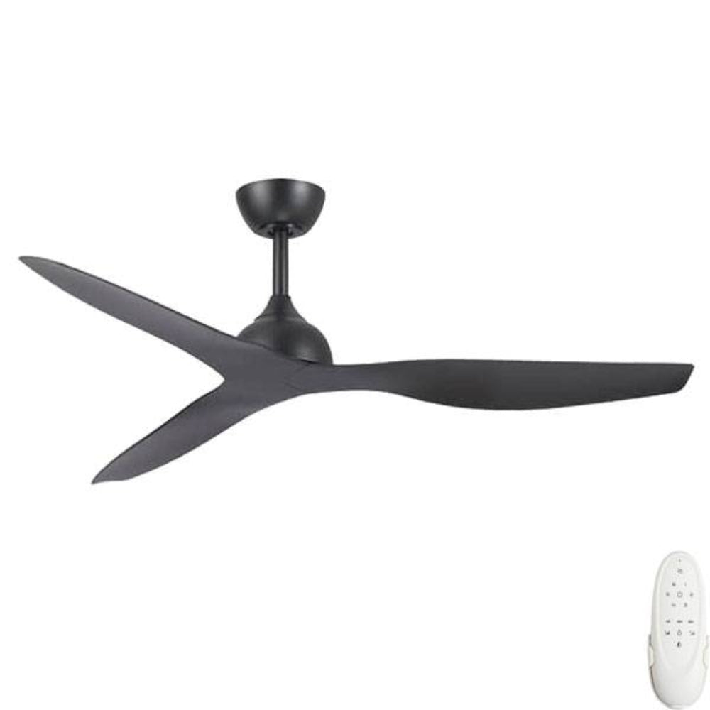 Fanco Eco Style DC Ceiling Fan with Remote – Black 52″
